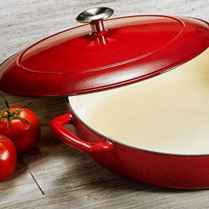 Tramontina Enameled Cast Iron Covered Skillet