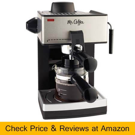 Mr. Coffee Steam Espresso Machine BlackSilver ECM160