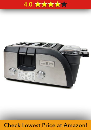 West Bend Toaster Oven Breakfast Station Egg and Muffin Sandwich Maker