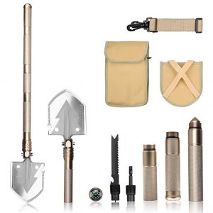 FSDUALWIN Military Portable Folding Shovel