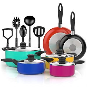 Vremi 15 Piece Nonstick Color Pop Cookware Set Review